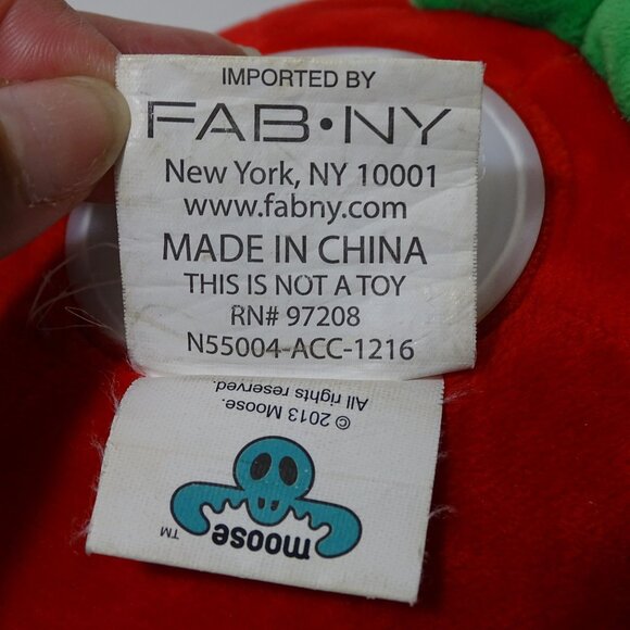 Shopkins Strawberry Kiss Plush Coin Bank Piggy Bank Toy 2013 Red By Moose - Picture 9 of 14